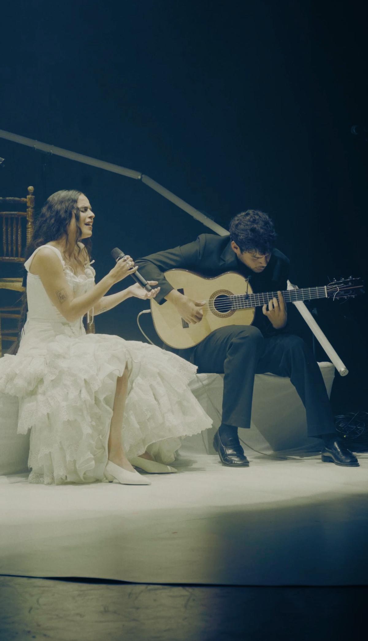 Un momento de un concierto de Ángeles Toledano