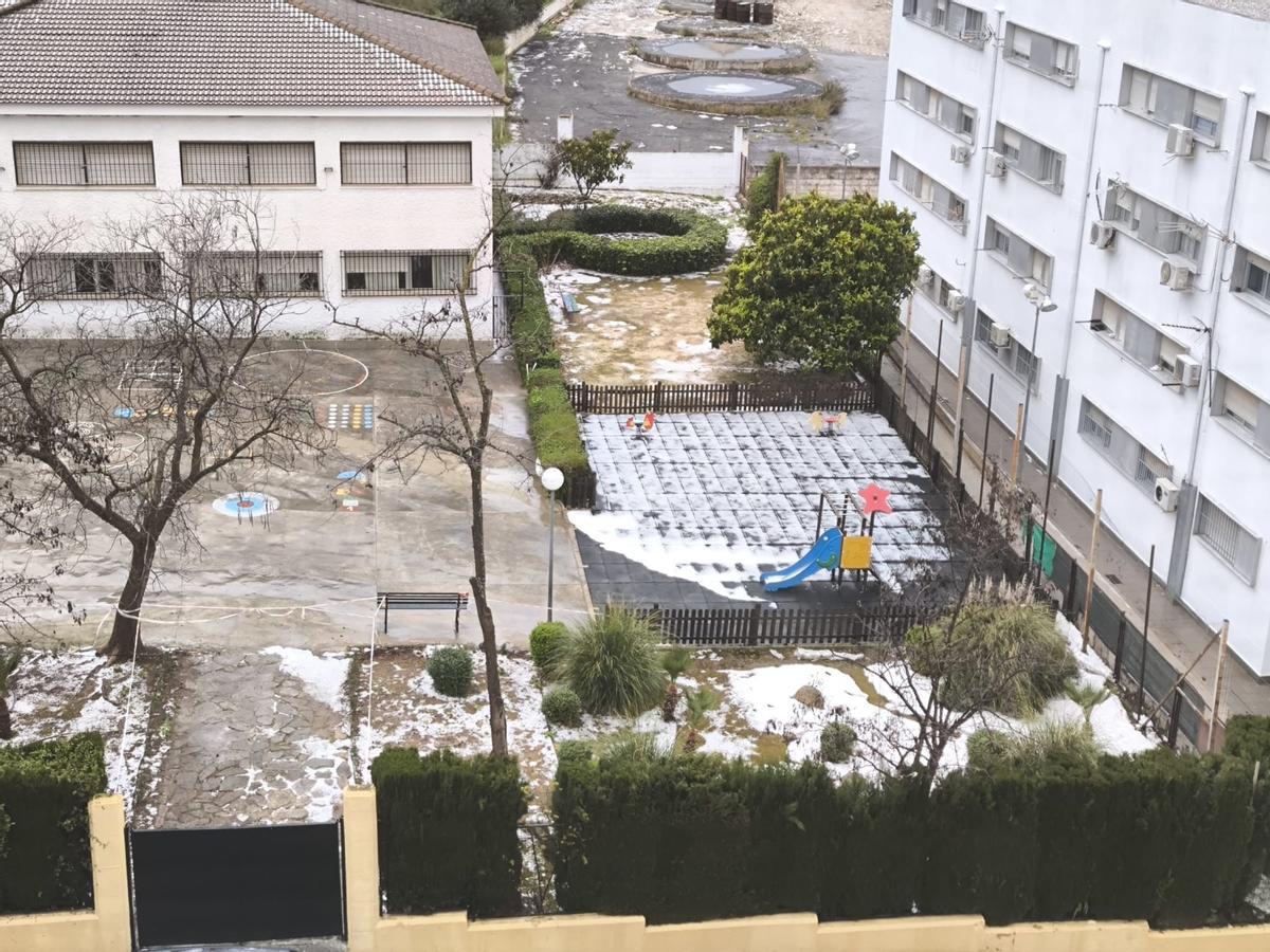 Una gran tromba de agua y granizo sorprende a los vecinos de la comarca de Antequera
