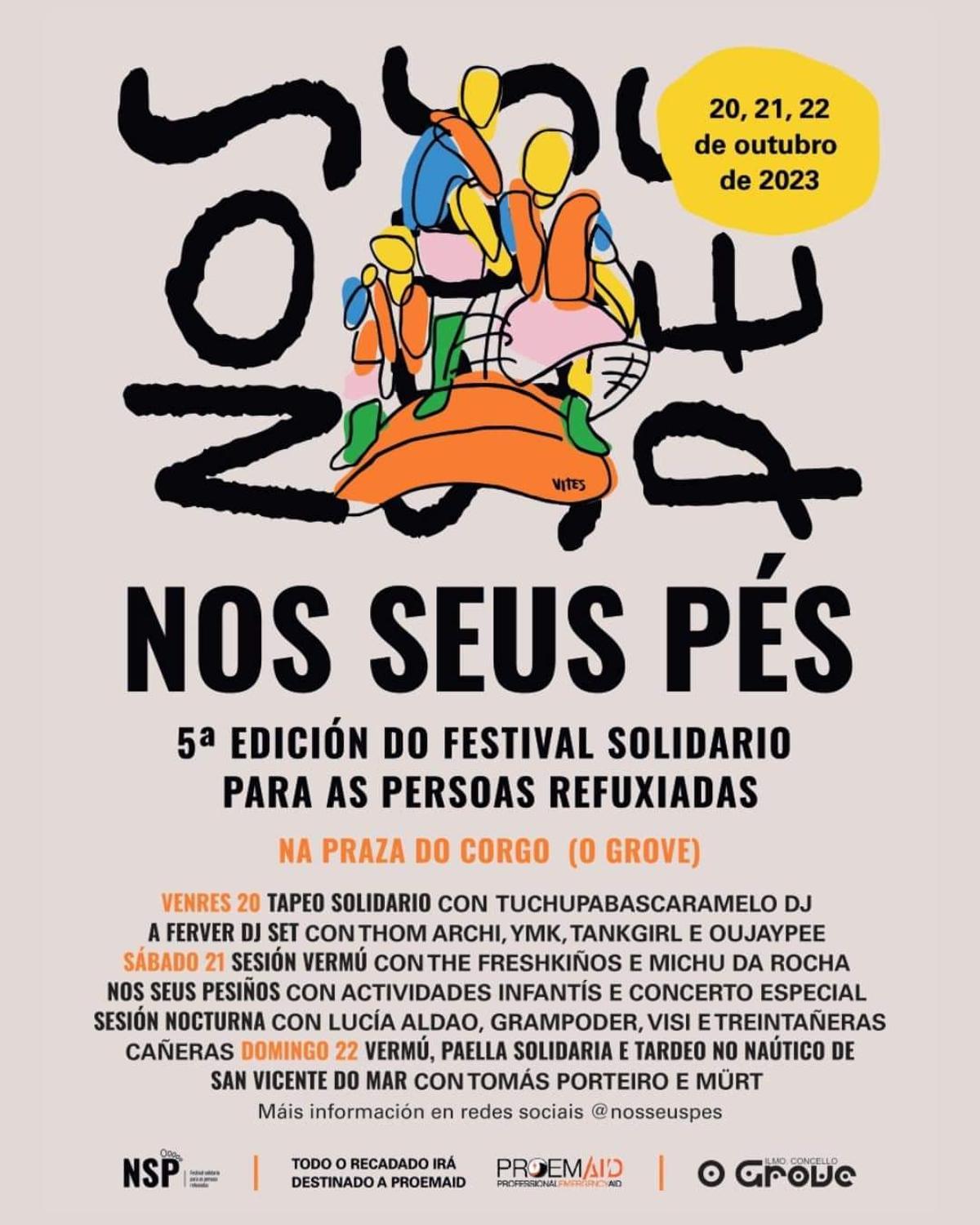 El cartel del festival solidario.