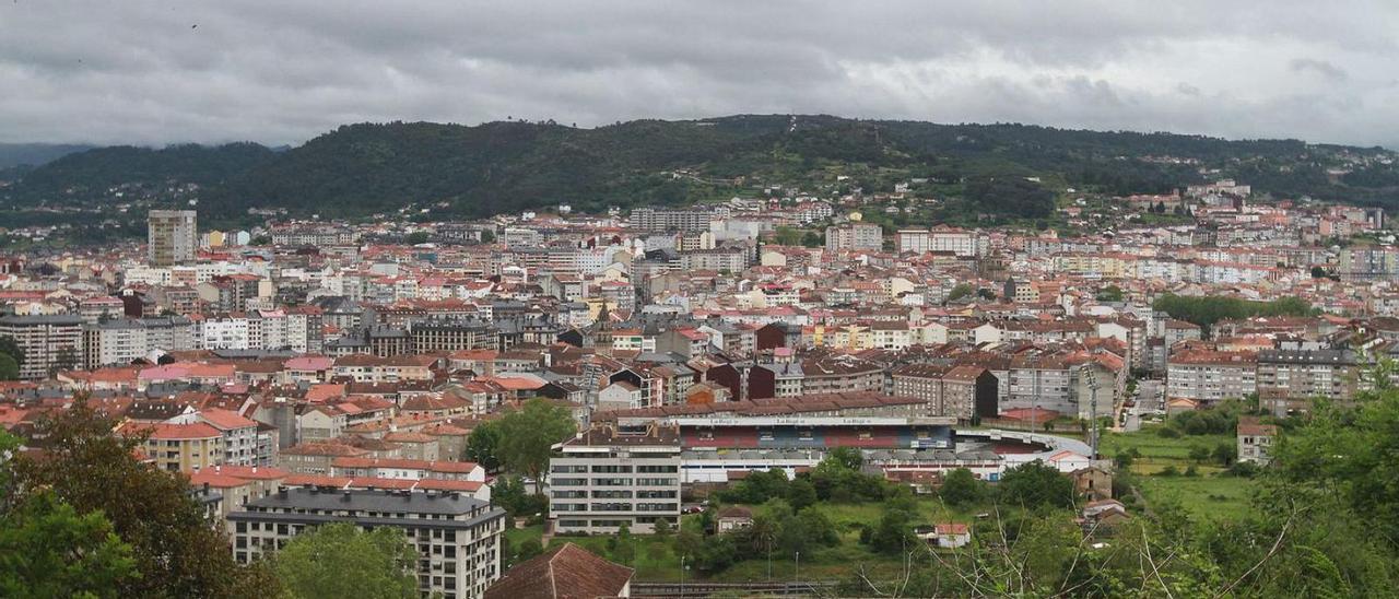 Vista de la ciudad de Ourense.