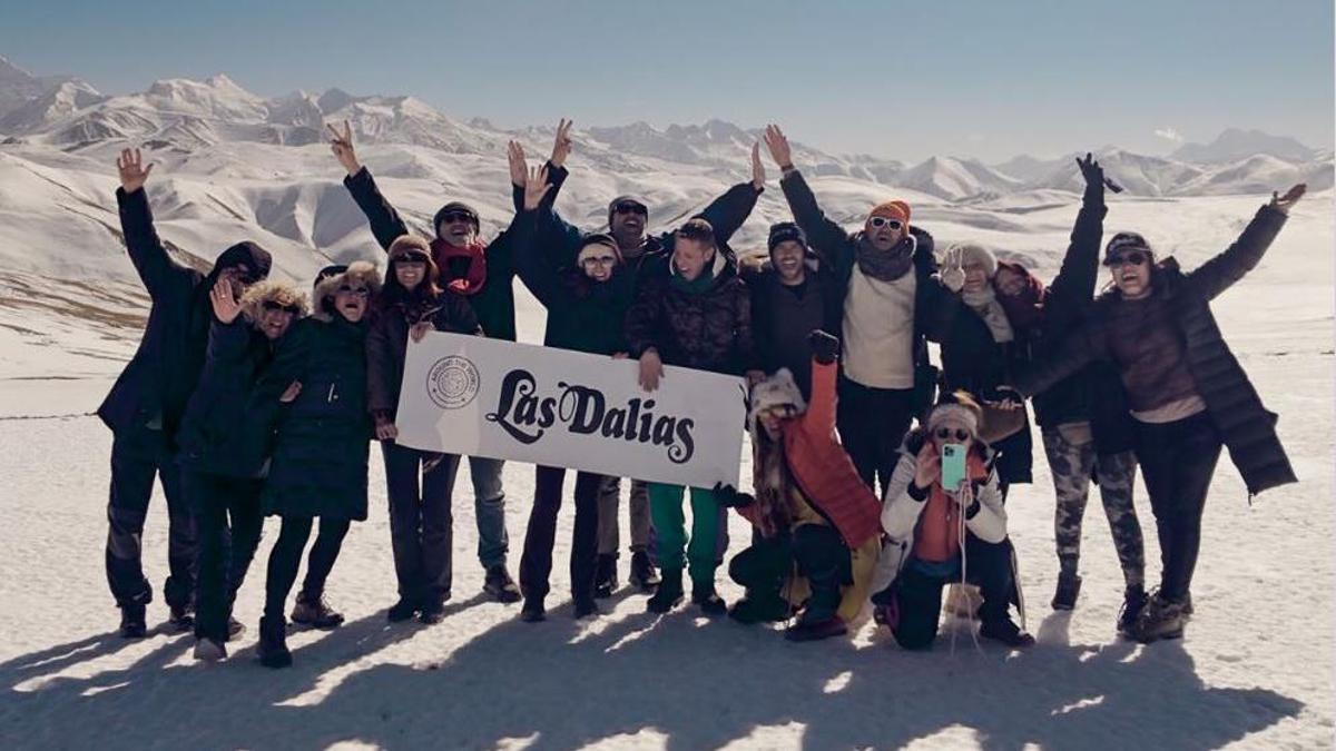 El equipo de Las Dalias, camino del Everest