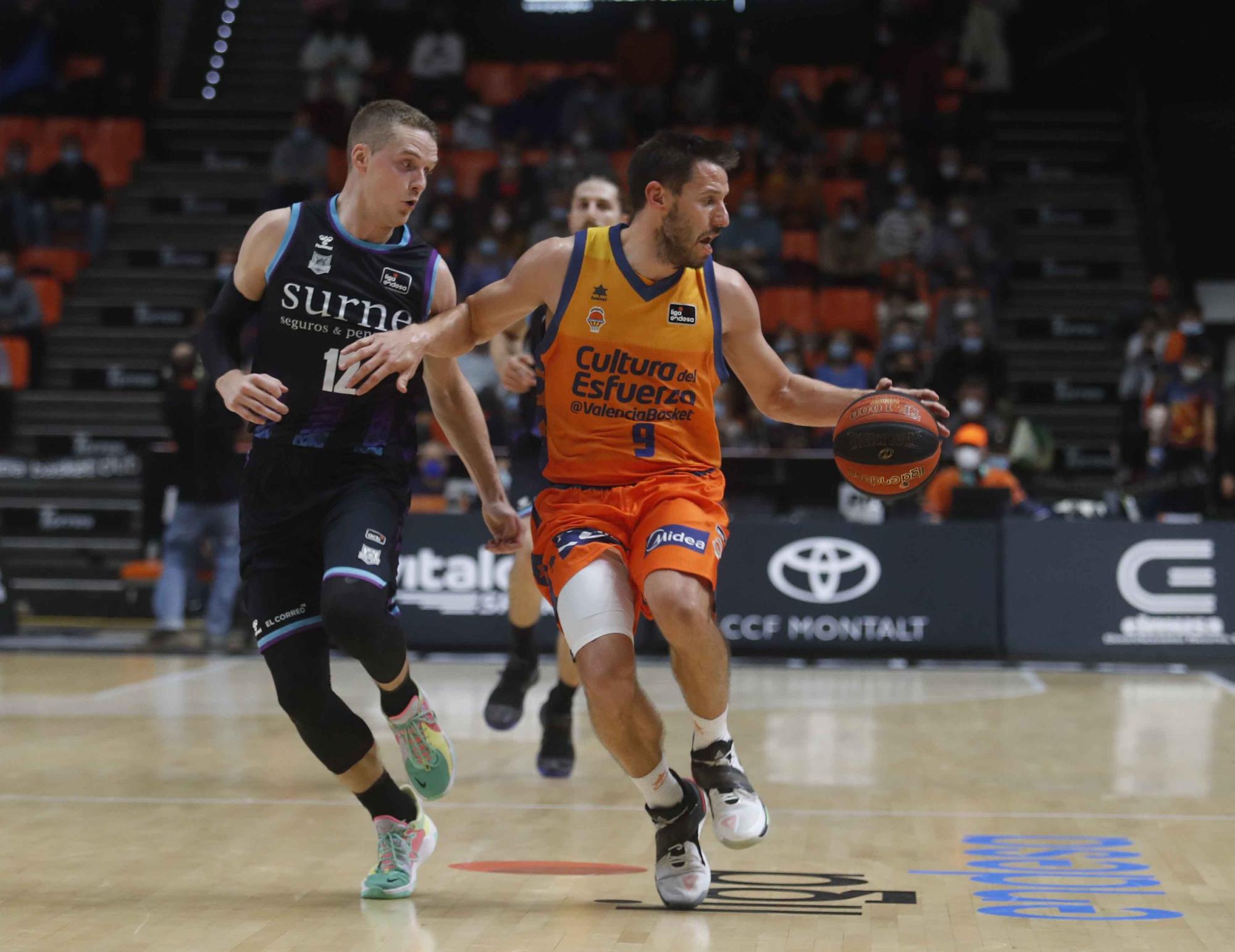 Espectacular remontada de Valencia Basket frente al Surne Bilbao