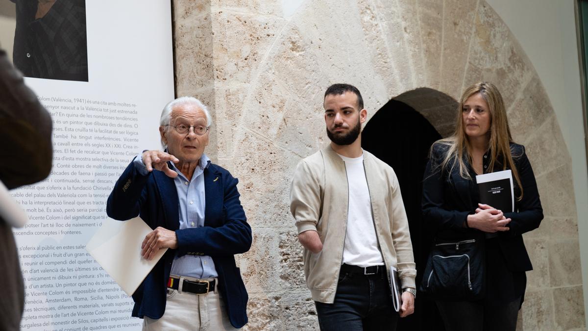 Presentación de la exposición de Vicente Colom.