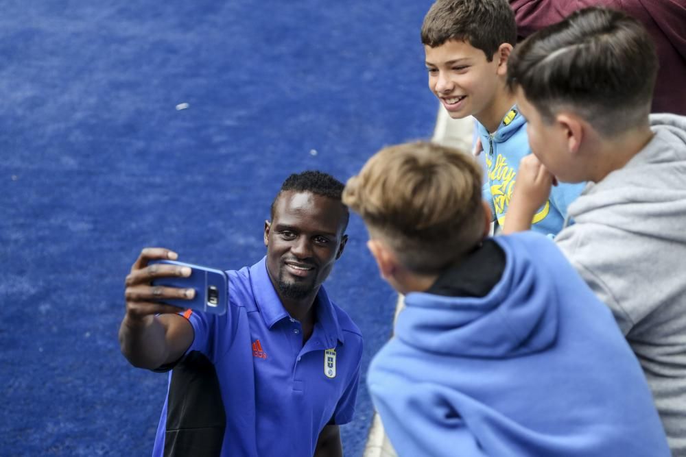 Presentación de Mariga, nuevo Jugador del Real Oviedo