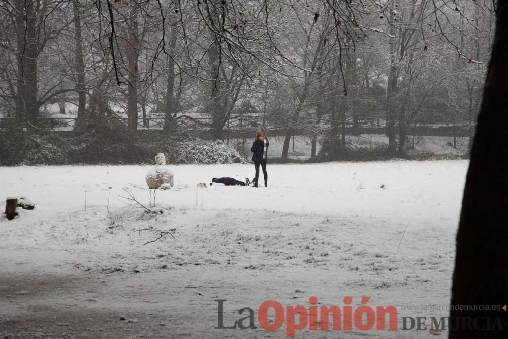 Nieve en las Fuentes del Marqués de Caravaca