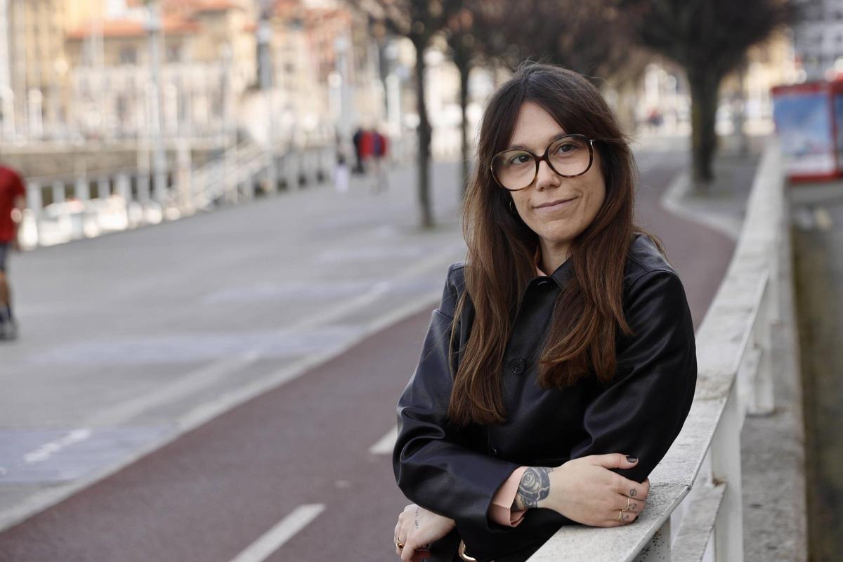 Sara Condado, esta mañana, en la calle Rodríguez San Pedro.