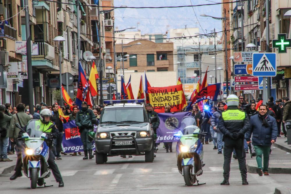 La Falange, en la manifestación en Callosa