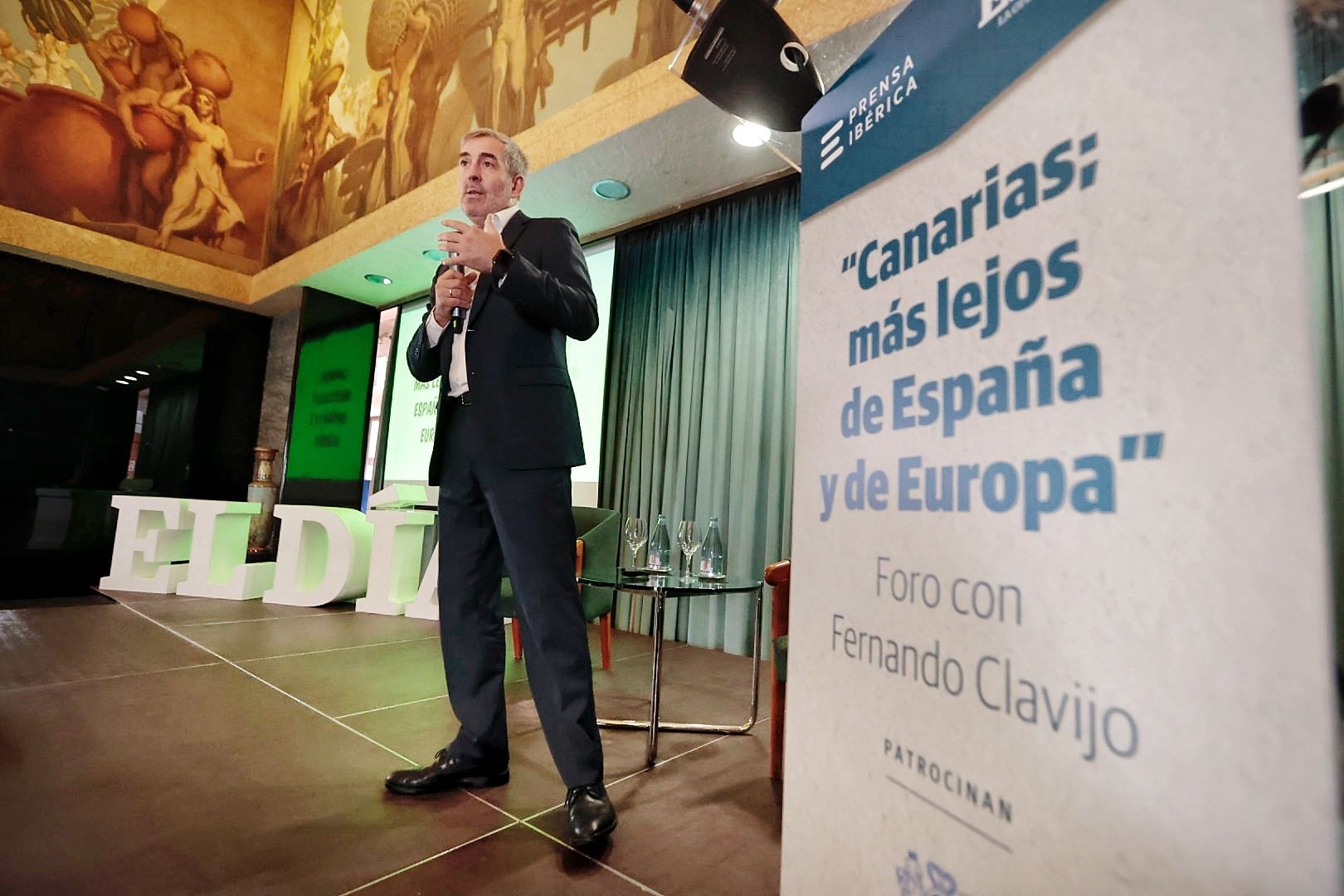 Fernando Clavijo en el Foro de El Día 'Canarias; más lejos de España y Europa'