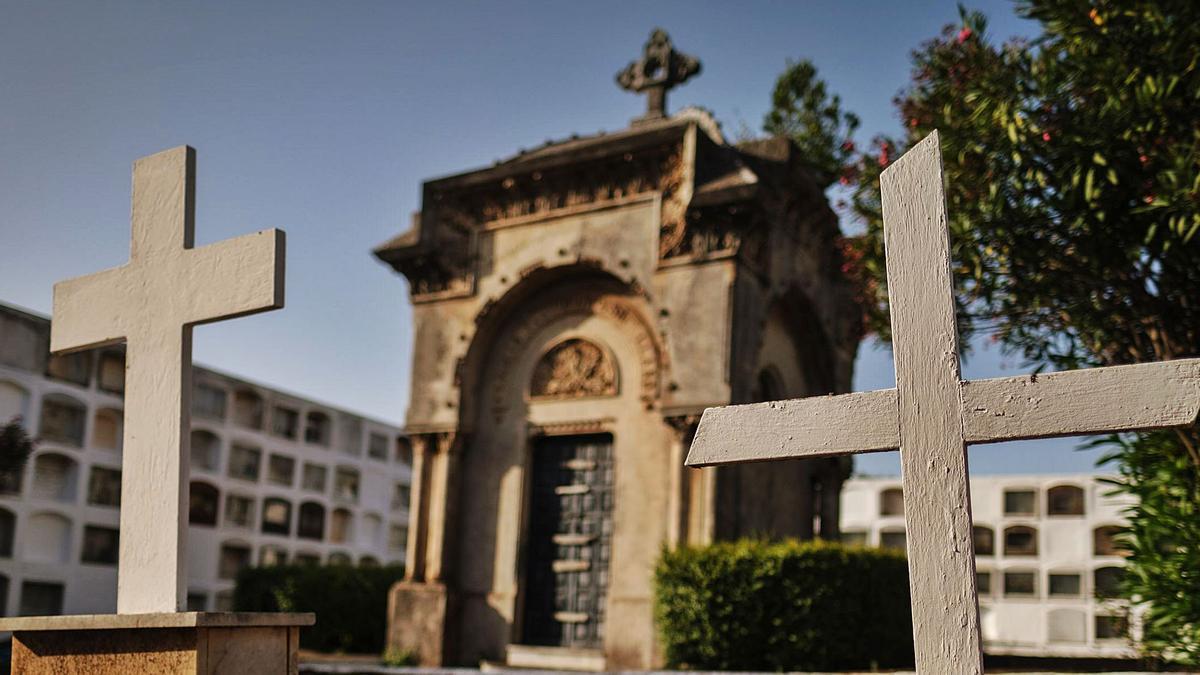 Interior del cementerio de San Juan, en el municipio de La Laguna.