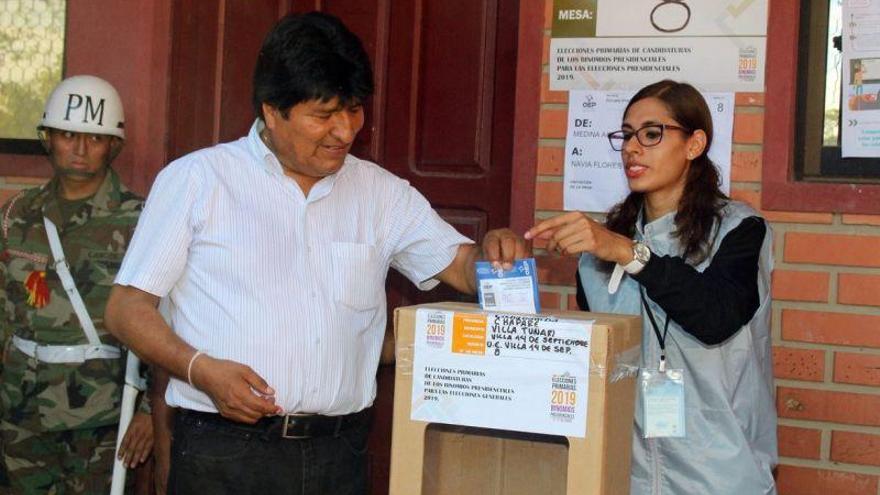 Evo Morales fue el más votado en las elecciones primarias de Bolivia