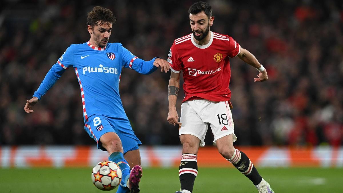 Griezmann cuajó un gran partido en Old Trafford