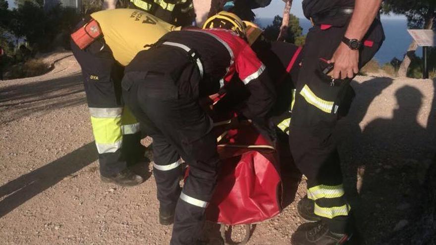 Intervención de los bomberos en la Vila