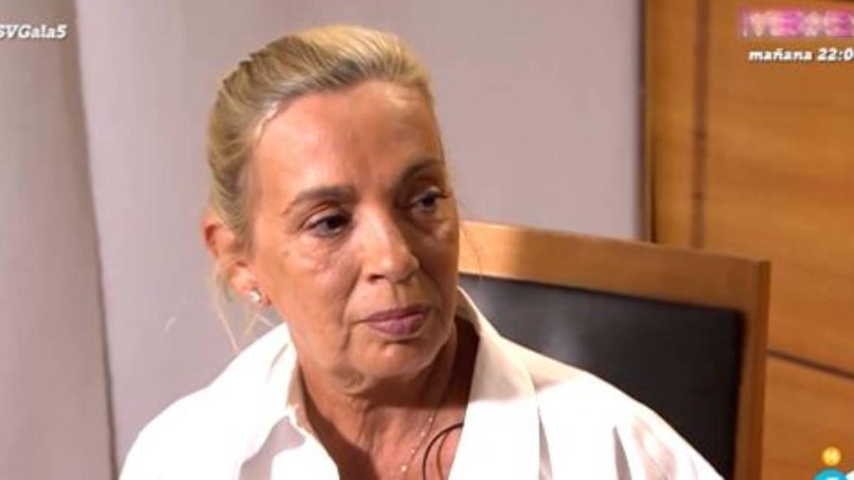 Momentazo televisivo: Carmen Borrego se entera de las declaraciones de su hijo en 'Supervivientes'