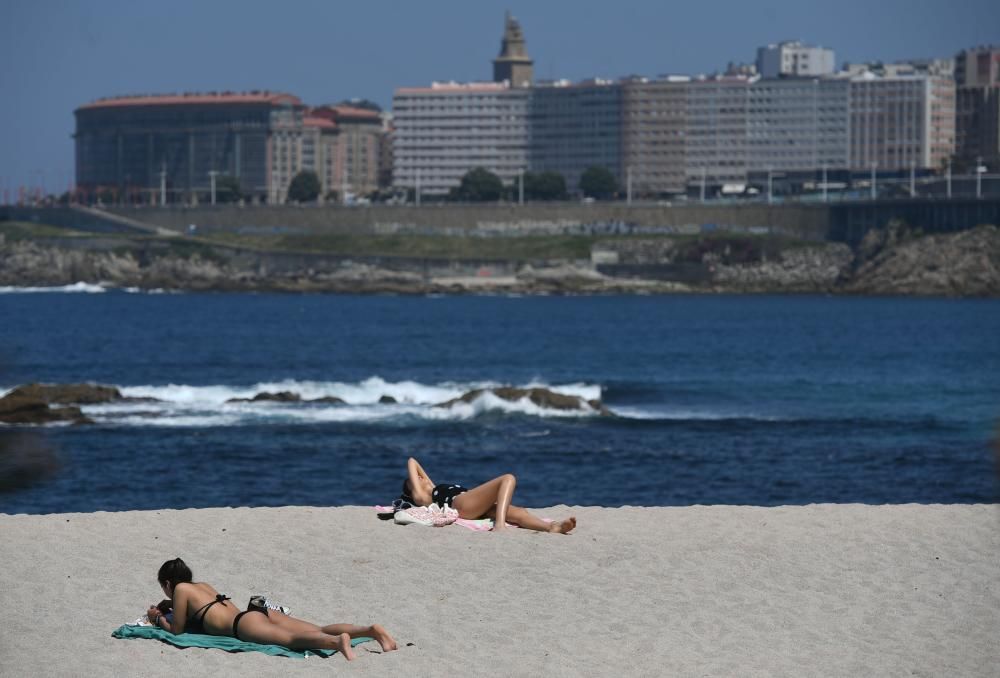 A Coruña disfruta del buen tiempo