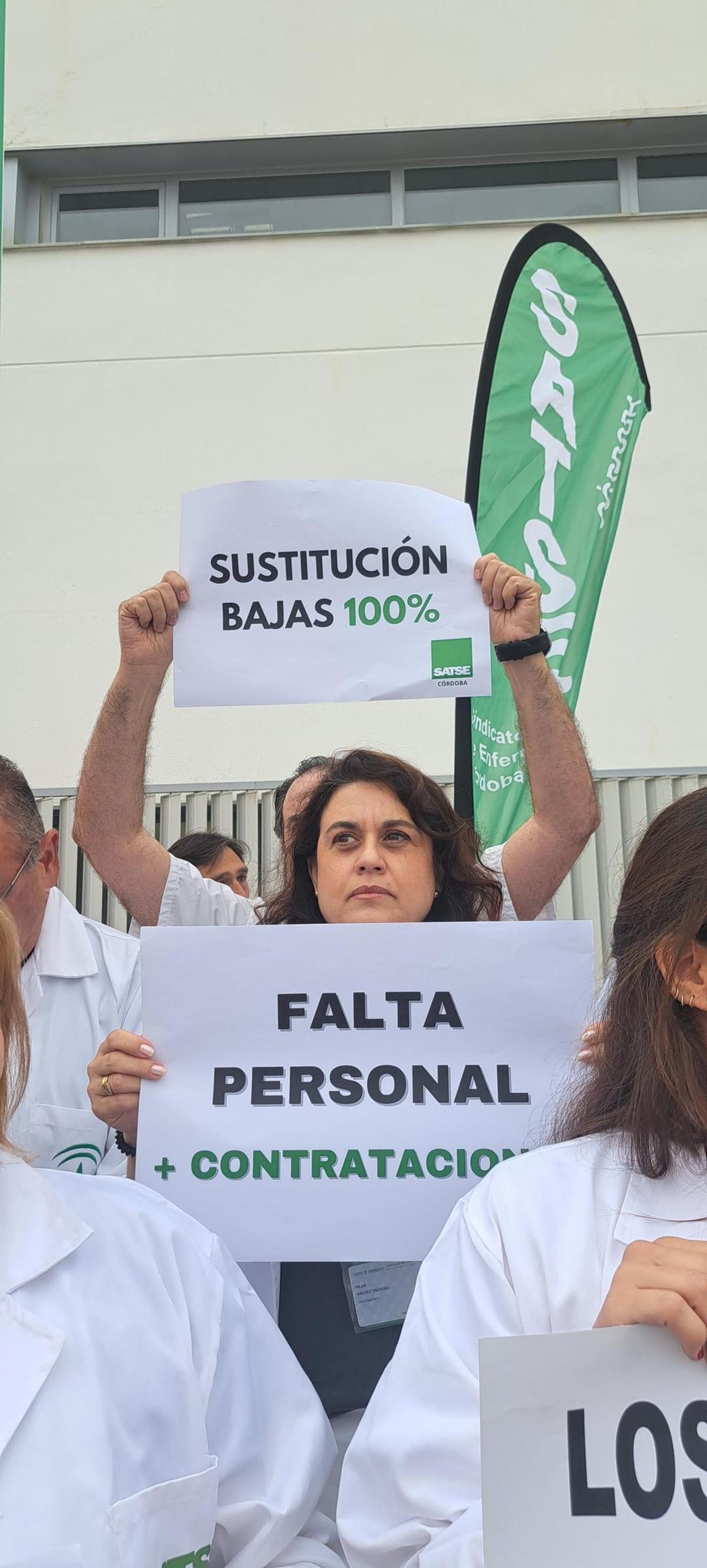 Reivindicación Satse ante la falta de personal.