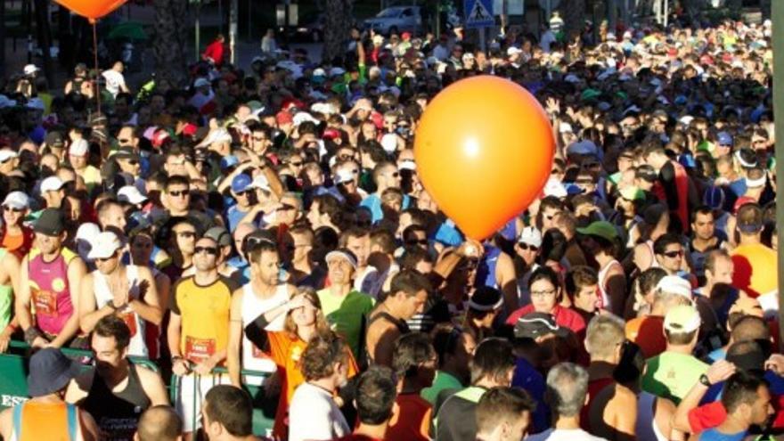 I Maratón de Murcia: Salida de la carrera