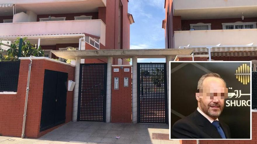 Fachada del lugar donde se cometió el crimen de El Palmar; en la foto pequeña, la víctima.