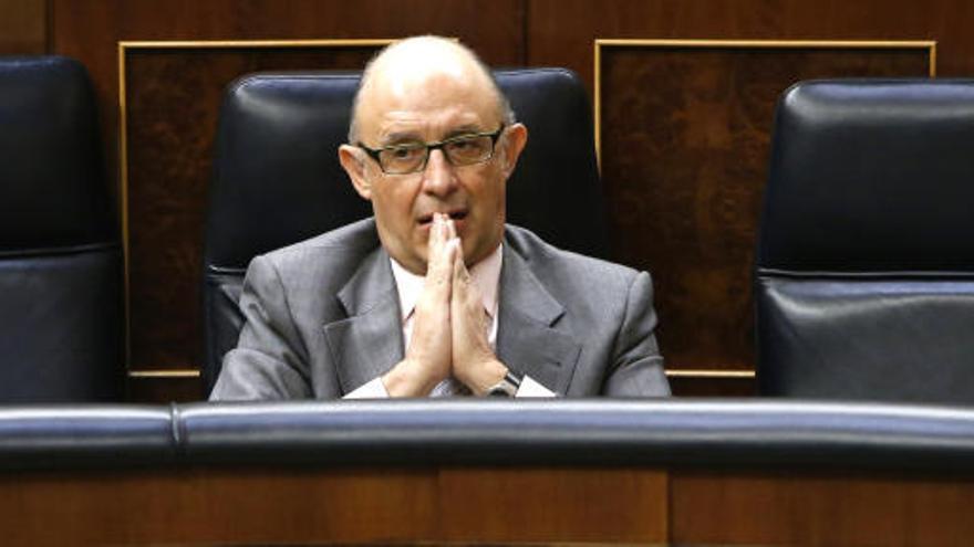 Montoro durante la sesión de control al Gobierno en el Congreso.