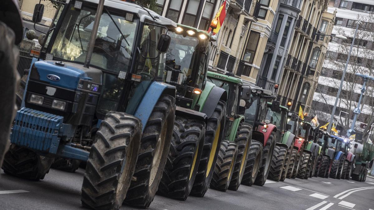 Última tractorada en Zamora en enero de 2020