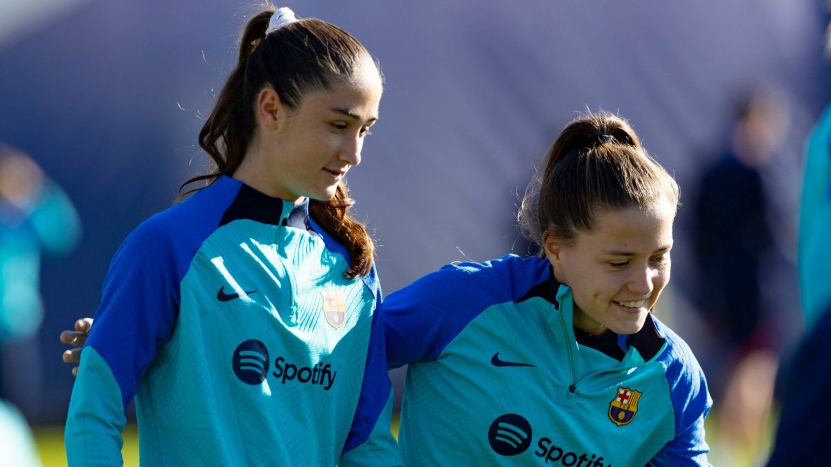 Bruna Vilamala y Claudia Pina en un entrenamiento