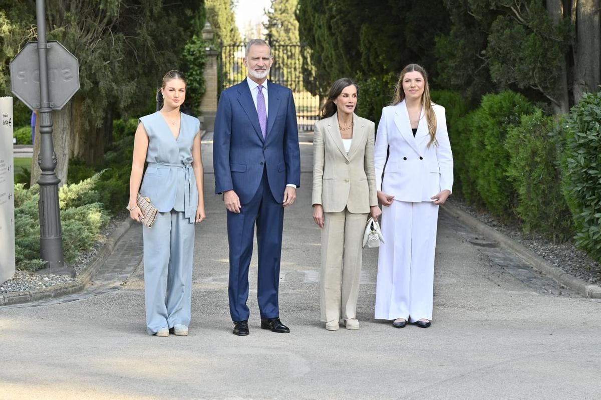 Primer posado de la Familia Real en Zaragoza.
