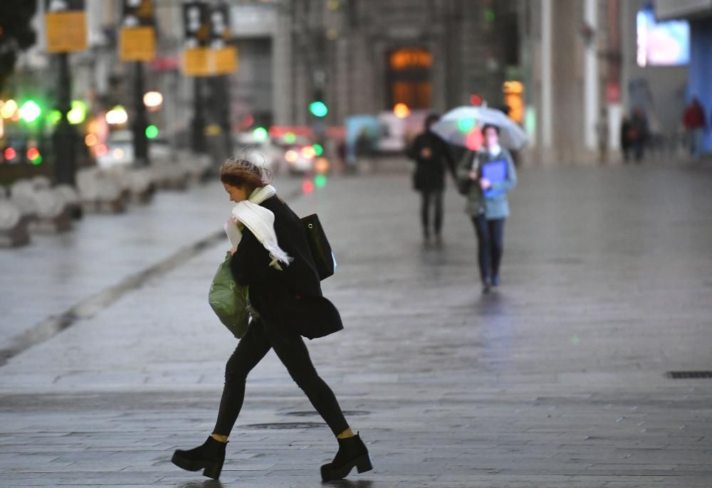 Por fin llega la ansiada lluvia. Meteogalicia vaticina que en tres días se recgerán más de 50 litros en A Coruña.