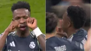La provocación innecesaria de Vinicius: mandó a llorar y a callar en su celebración