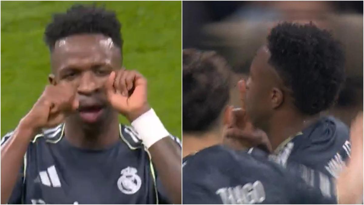 La polémica celebración de Vinicius ante el City