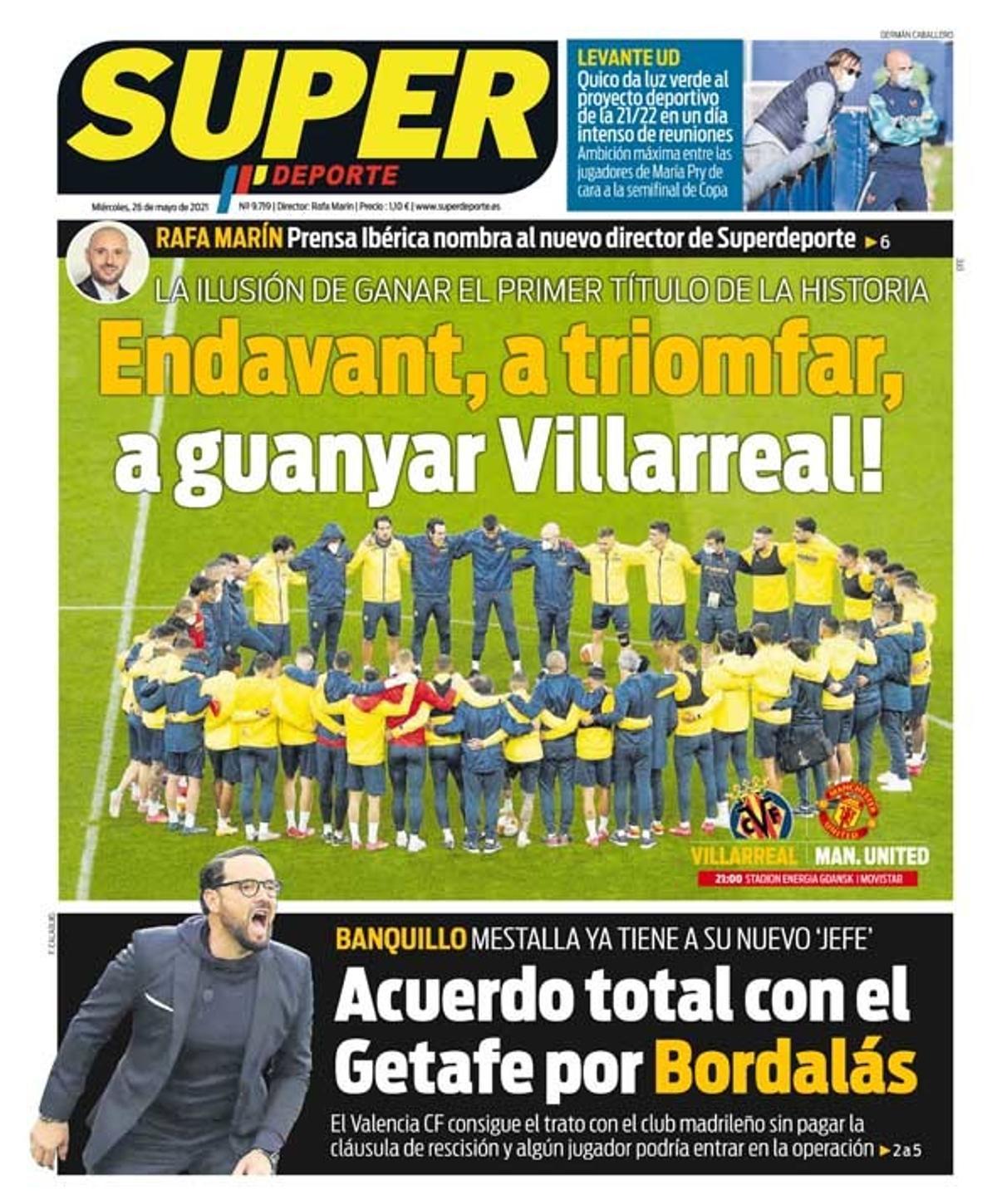 La portada de SUPER del miércoles