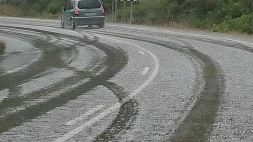 El Aranda reclama el arreglo inmediato de la carretera de acceso a la comarca