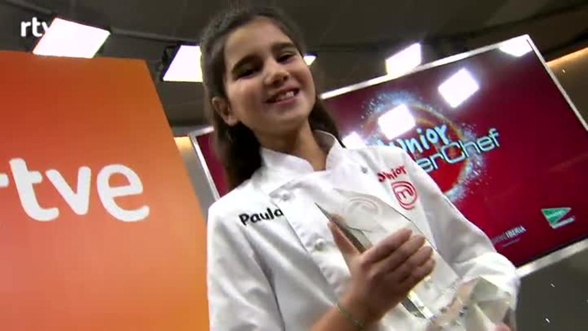 Paula gana la edición 2017 de ’Masterchef junior’.