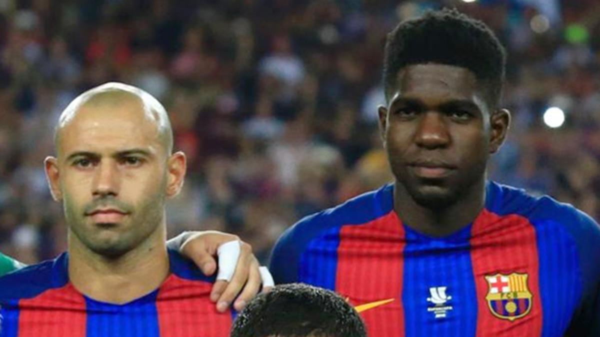 Mascherano o Umtiti, uno de los dos acompañará a Piqué en la defensa