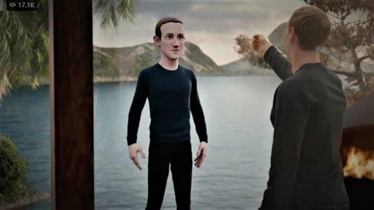 Mark Zuckerberg enseña su avatar en la presentación de Meta