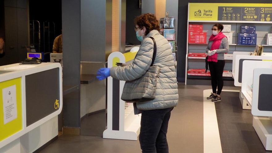 Imatge d&#039;arxiu de l&#039;oficina de correus de Manresa