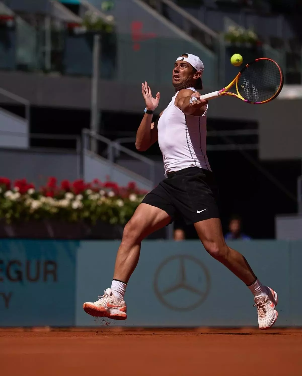 Rafa Nadal ya se adapta a la altura de Madrid