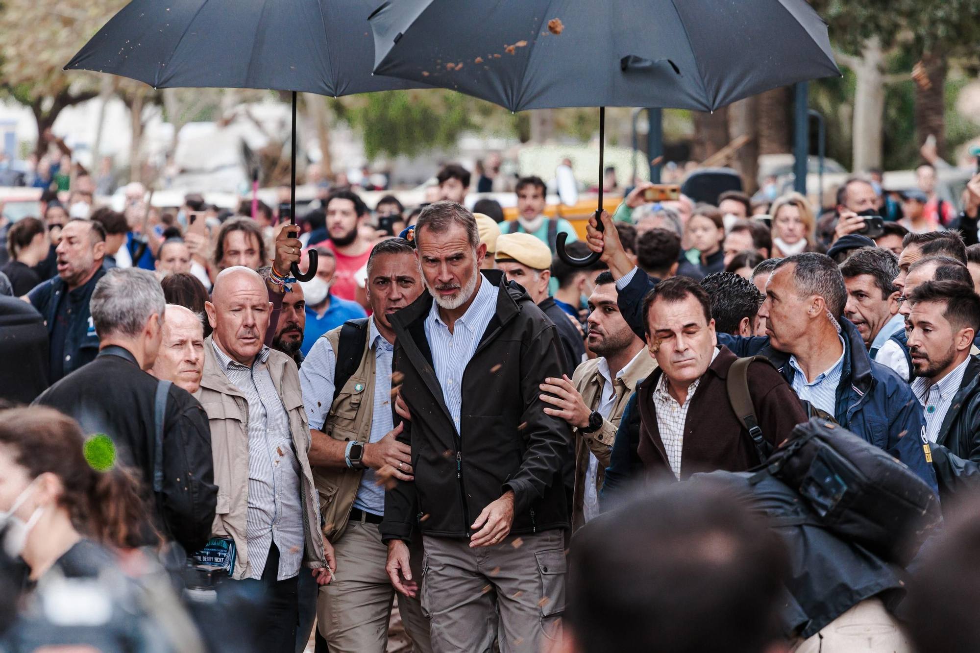 Disturbios en la visita de los Reyes, Sánchez y Mazón a Paiporta