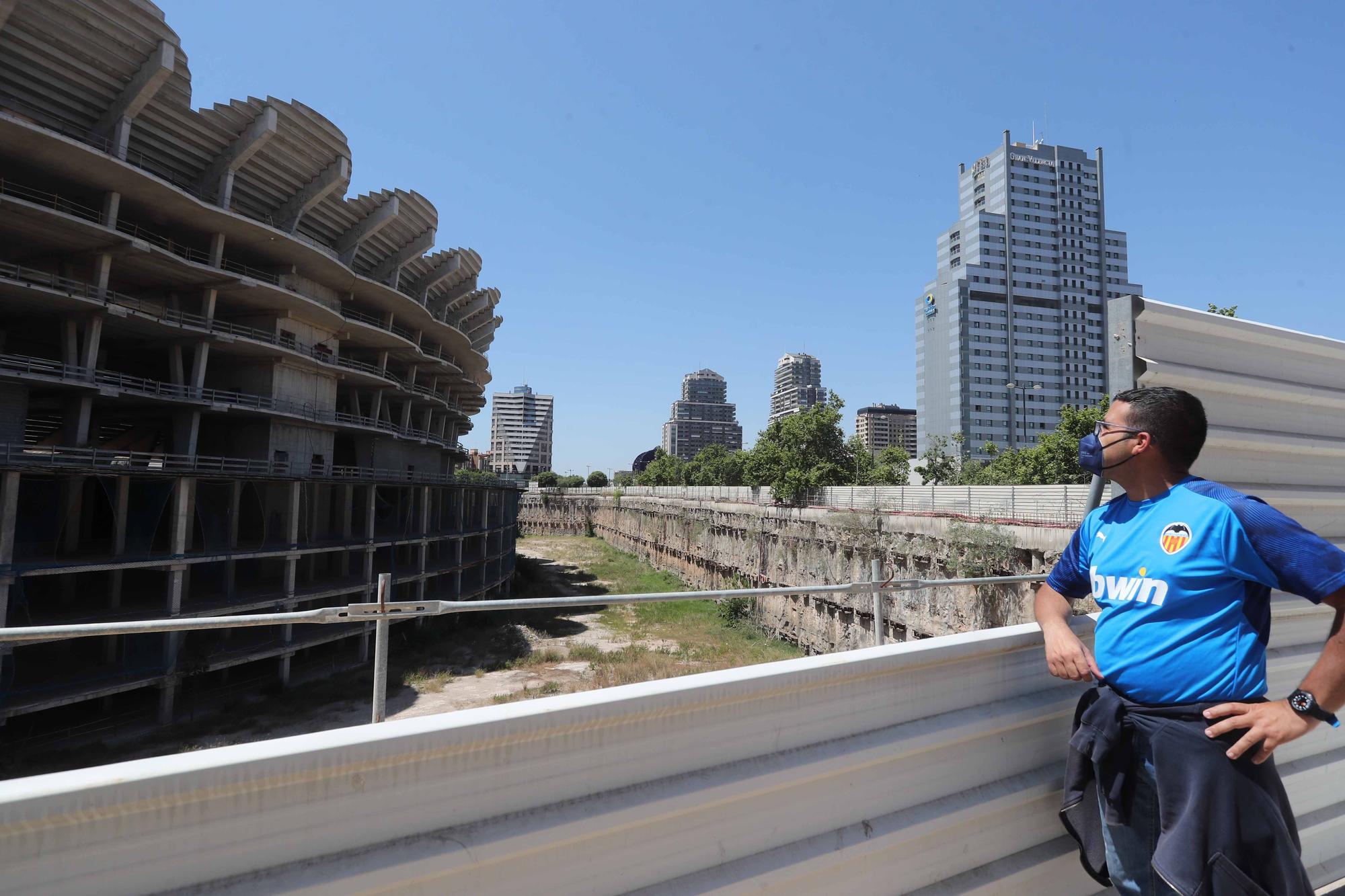 Las obras en el nuevo Mestalla como nunca las habías visto antes