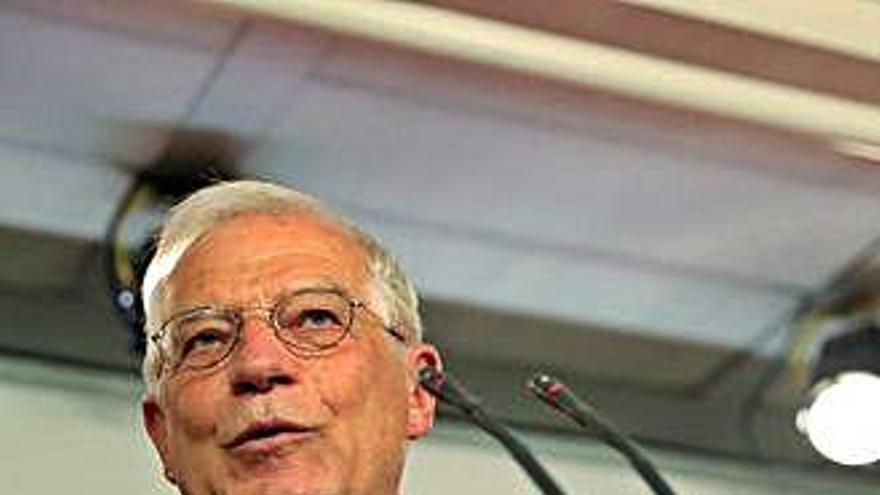 El cabeza de lista del PSOE a las europeas, Josep Borrell.