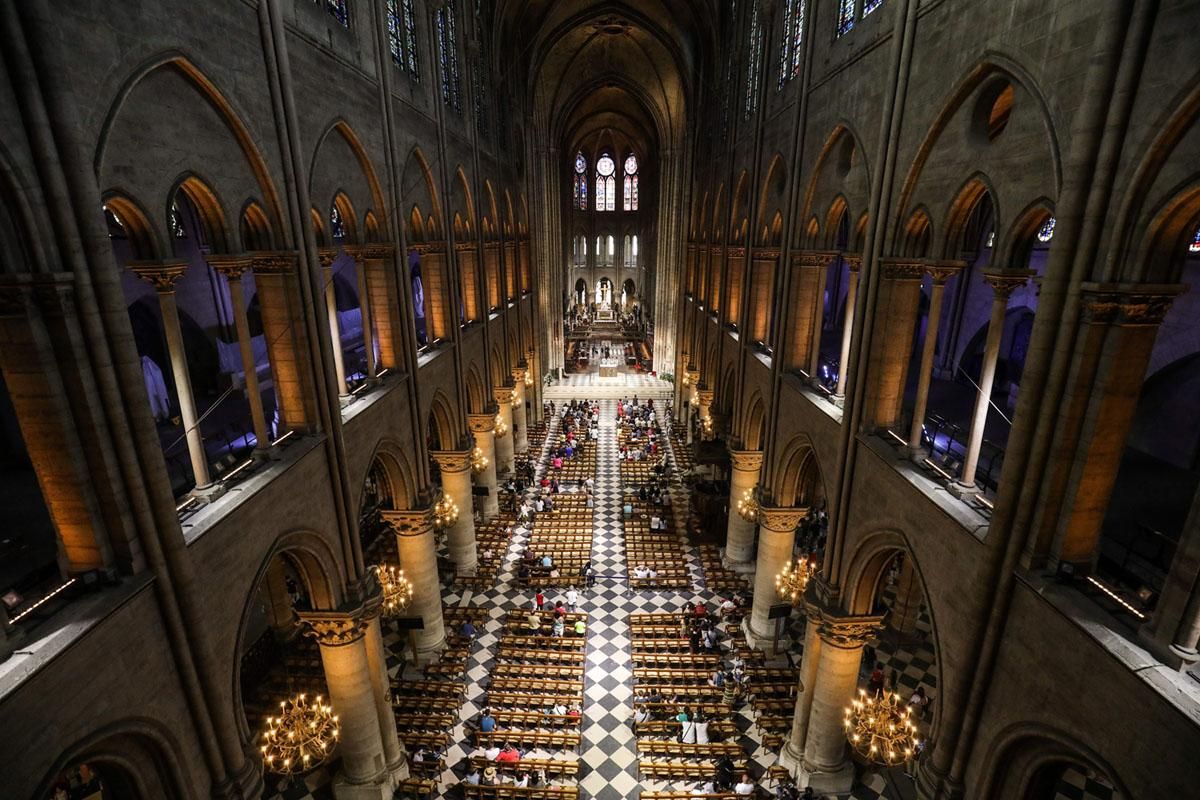 Incendio en la Catedral de Nôtre Dame