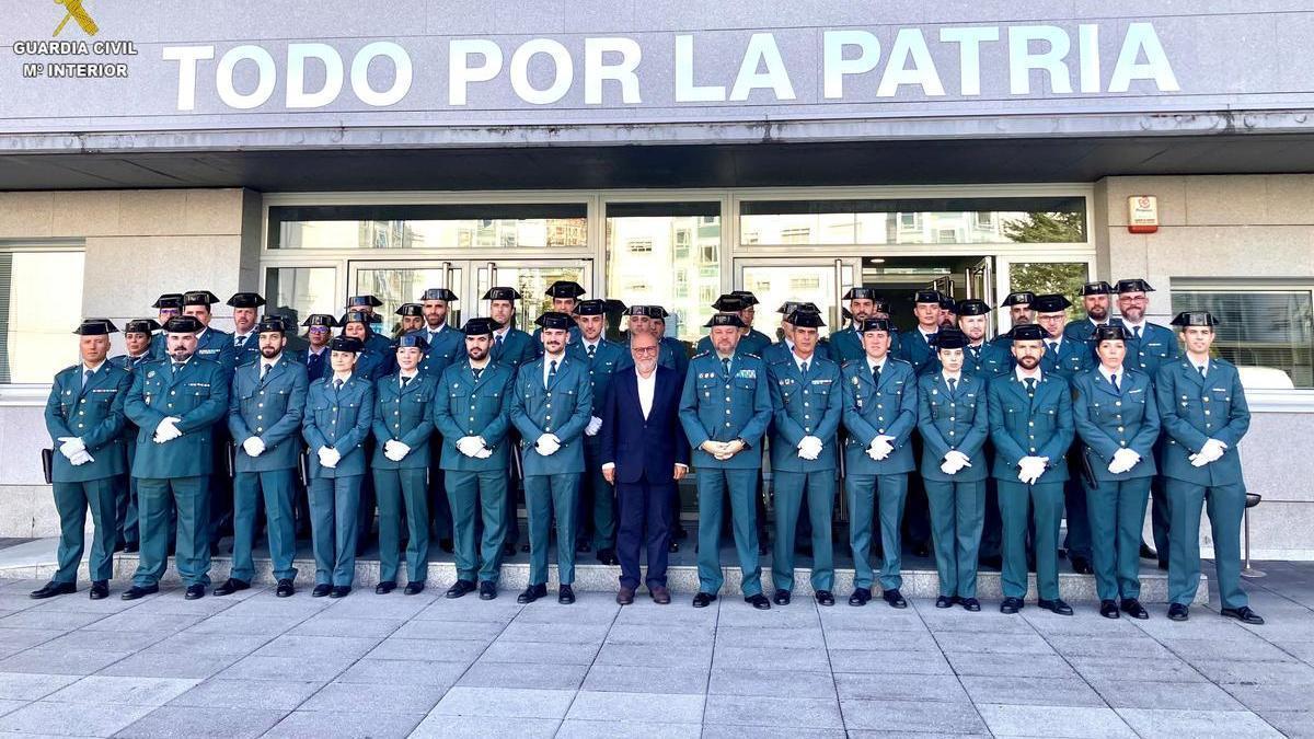 Nuevos agentes de la Guardia Civil para el área de Cambados