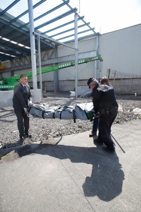 Un muerto y un herido grave en unas obras del parque empresarial de la ría de Avilés