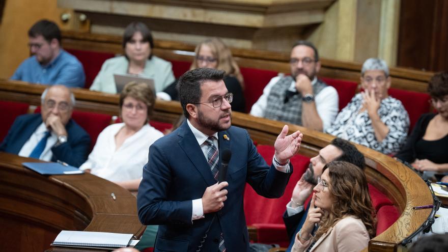 La JEC multa a Aragonès con 2.200 euros por &quot;electoralismo&quot; en la campaña del 23-J