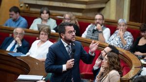 El president de la Generalitat de Catalunya, Pere Aragonès