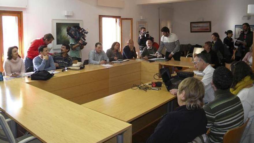 Los asistentes a la primera asamblea de la Alianza Mar Blava en Formentera.