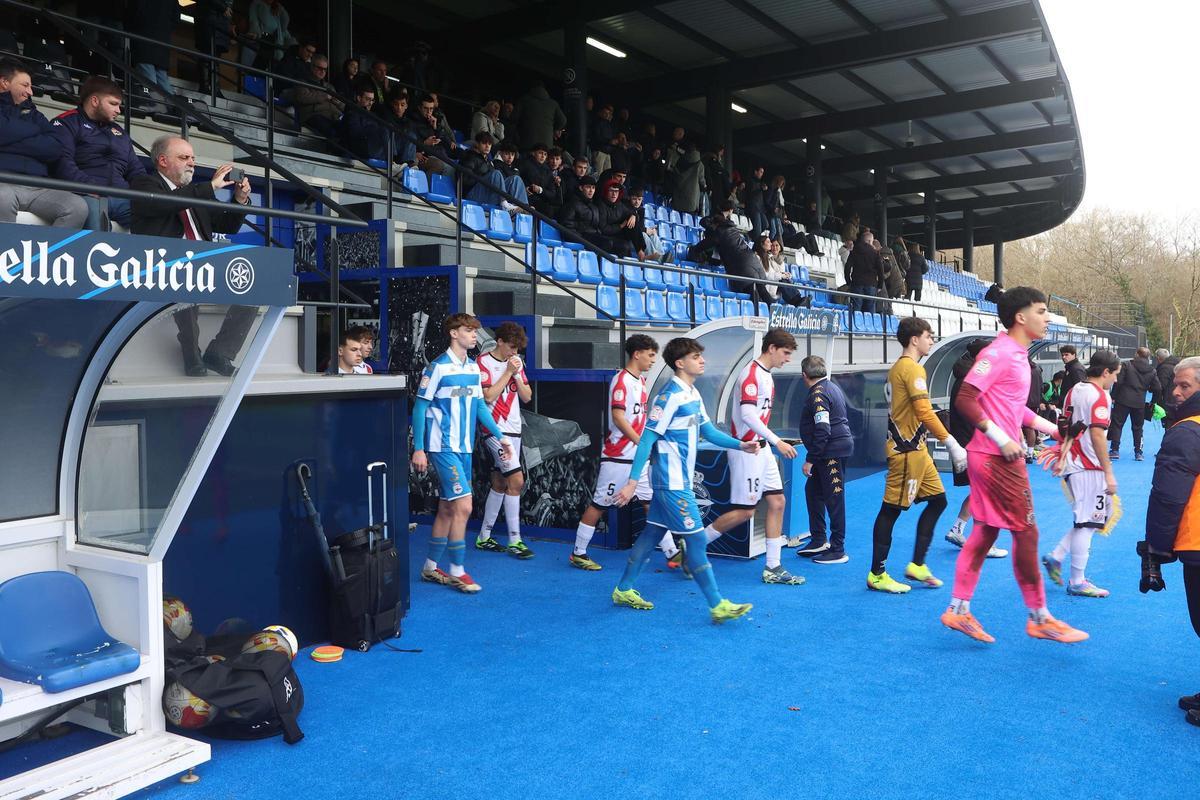 El Dépor juvenil se impone al Rayo (4-1) y avanza a cuartos en la Copa del Rey