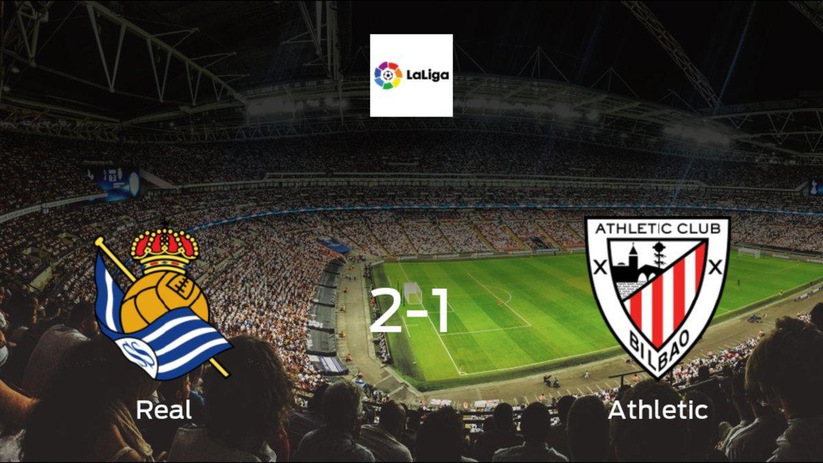 Real Sociedad earned hard-fought win over Athletic Bilbao 2-1 at Reale Arena