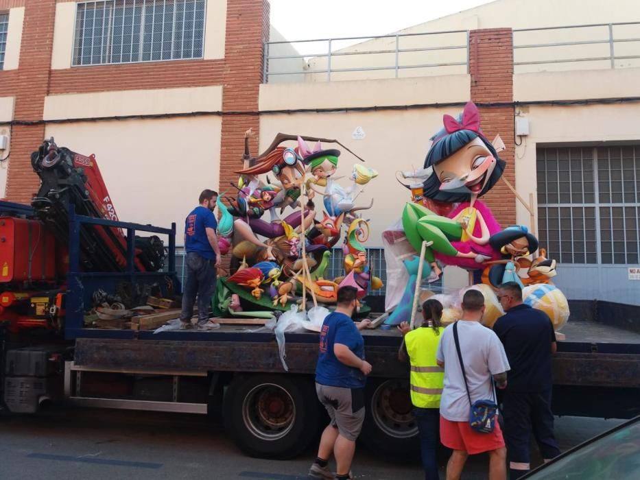 Retirada de las fallas de Sergio Alcañiz.