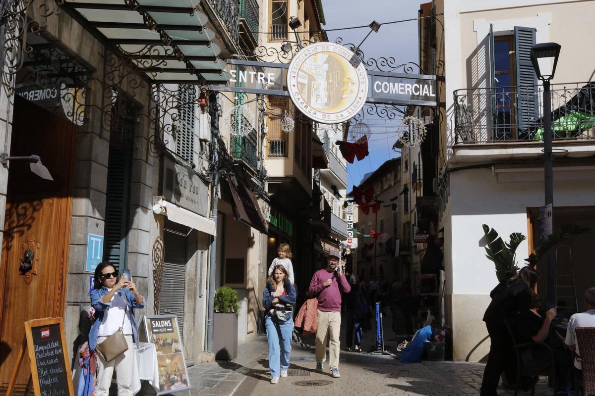 Der Carrer de sa Lluna (Mondstraße) in Sóller.