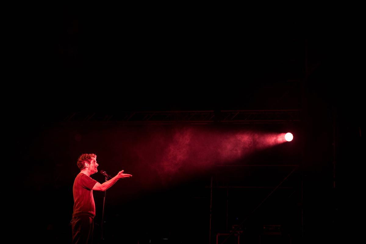 Ambient i concert de Joan Dausà al Palau Firal de Manresa en el festival Camins