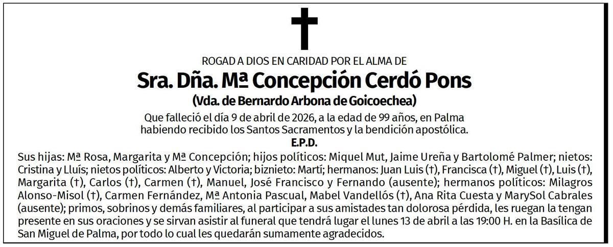 Mª Concepción Cerdó Pons